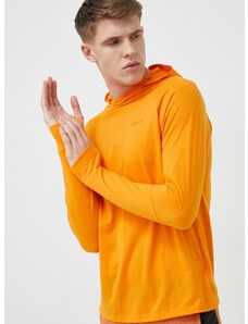Αθλητική μπλούζα Marmot Crossover χρώμα: πορτοκαλί, με κουκούλα