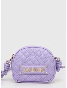 Τσάντα Love Moschino χρώμα: μοβ