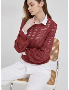 Βαμβακερό πουλόβερ Sisley χρώμα: κόκκινο
