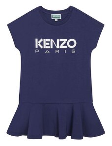 Παιδικό φόρεμα Kenzo Kids χρώμα: ναυτικό μπλε