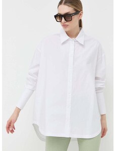 Βαμβακερό πουκάμισο Patrizia Pepe χρώμα: άσπρο