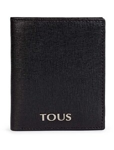 Δερμάτινο πορτοφόλι Tous ανδρικά, χρώμα: μαύρο