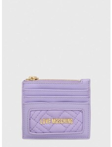 Πορτοφόλι Love Moschino χρώμα: μοβ