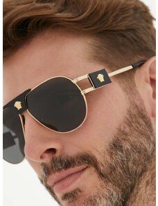 Γυαλιά ηλίου Versace χρώμα: χρυσαφί