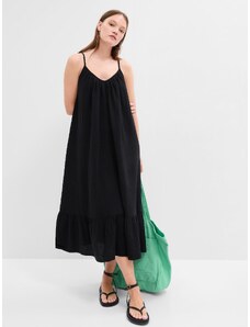 GAP Μαύρο Gauze Cami Maxi Φόρεμα
