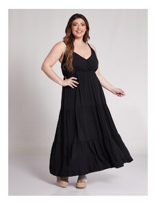 Celestino Maxi φόρεμα με τιράντες μαυρο για Γυναίκα