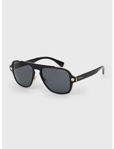 Γυαλιά ηλίου Versace ανδρικά, χρώμα: μαύρο