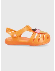 Παιδικά σανδάλια Crocs ISABELLA CHARM SANDAL χρώμα: πορτοκαλί