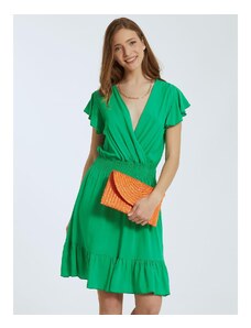 Celestino Κρουαζέ φόρεμα με βολάν πρασινο για Γυναίκα