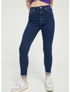 Τζιν παντελόνι Tommy Jeans Sylvia χρώμα: ναυτικό μπλε