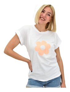 First Woman Γυναικείο T-shirt μετύπωμα λουλούδι