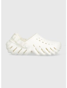 Παντόφλες Crocs Echo Clog χρώμα: άσπρο, 207937
