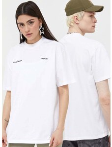 Βαμβακερό μπλουζάκι Preach χρώμα: άσπρο