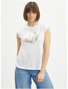 Λευκό Γυναικείο T-shirt με Pepe Jeans Avis - Γυναίκες
