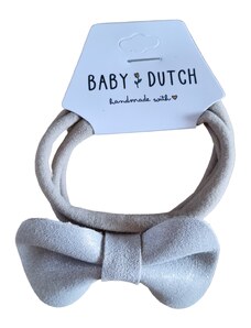 Baby Dutch Λαστιχάκι Μαλλιών με Δερμάτινο Φιόγκο Glitter