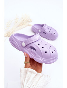Kesi Παιδικές παντόφλες αφρού Crocs purple Cloudy