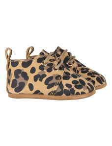 Baby Dutch Βρεφικά Παπούτσια με Κορδόνια Leopard