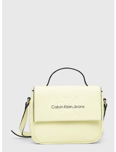 Τσάντα Calvin Klein Jeans χρώμα: κίτρινο