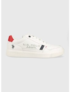 Παπούτσια U.S. Polo Assn. TYMES χρώμα: άσπρο, TYMES004M/3YN1