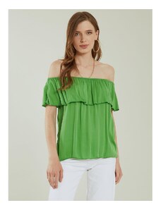Celestino Μπλούζα με ακάλυπτους ώμους πρασινο ανοιχτο για Γυναίκα