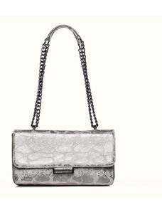 Grey Metallic Shoulder Bag - Shoulder Bag by Christina Malle CM97016