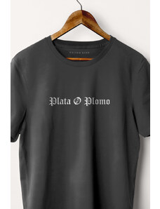 UnitedKind Plata O Plomo, T-Shirt σε iron grey χρώμα