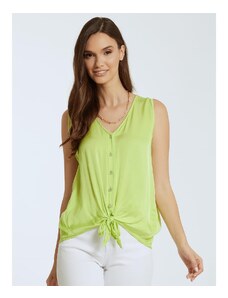 Celestino Αμάνικο πουκάμισο με δέσιμο πρασινο ανοιχτο για Γυναίκα