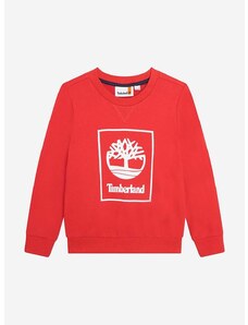Παιδική μπλούζα Timberland χρώμα: κόκκινο