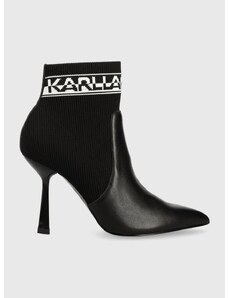 Μποτάκια Karl Lagerfeld PANDARA χρώμα: μαύρο, KL31353 F3KL31353