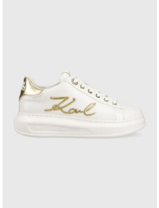 Δερμάτινα αθλητικά παπούτσια Karl Lagerfeld KAPRI χρώμα: άσπρο, KL62510A F3KL62510A