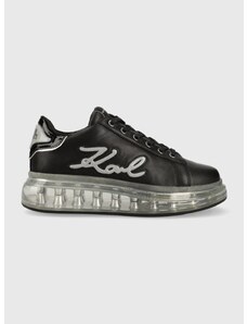 Δερμάτινα αθλητικά παπούτσια Karl Lagerfeld KAPRI KUSHION χρώμα: μαύρο, KL62610F F3KL62610F