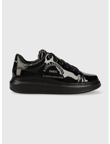 Δερμάτινα αθλητικά παπούτσια Karl Lagerfeld KAPRI MENS χρώμα: μαύρο, KL52539S F3KL52539S