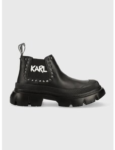 Μποτάκια Karl Lagerfeld TREKKA MAX χρώμα: μαύρο, KL43531 F3KL43531
