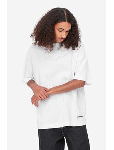 Βαμβακερό μπλουζάκι Carhartt WIP χρώμα: άσπρο