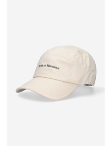 Βαμβακερό καπέλο του μπέιζμπολ Drôle de Monsieur χρώμα: μπεζ