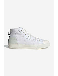 Πάνινα παπούτσια adidas Originals Nizza Hi by Parley χρώμα: άσπρο