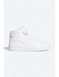 Δερμάτινα αθλητικά παπούτσια adidas Originals Forum Mid χρώμα: άσπρο FY4975