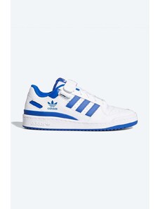 Δερμάτινα αθλητικά παπούτσια adidas Originals Forum Low J χρώμα: άσπρο