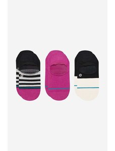 Κάλτσες Stance Absolute 3-pack χρώμα: ροζ
