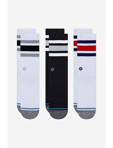 Κάλτσες Stance The Boyd 3-pack χρώμα: άσπρο