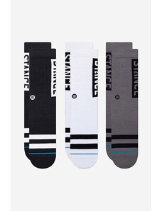 Κάλτσες Stance The OG 3-pack χρώμα: μαύρο