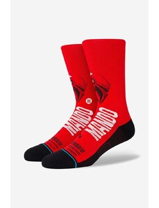 Κάλτσες Stance Mando West χρώμα: κόκκινο