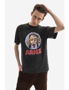 Βαμβακερό μπλουζάκι Aries Astrology For Aliens SS Tee χρώμα: μαύρο