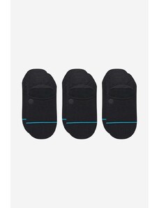 Κάλτσες Stance Icon No Show 3-pack χρώμα: μαύρο