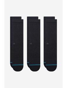 Κάλτσες Stance Shelter 3-pack χρώμα: μαύρο