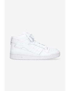 Δερμάτινα αθλητικά παπούτσια adidas Originals Forum Mid W χρώμα: άσπρο
