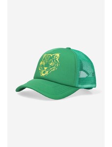 Καπέλο Billionaire Boys Club Leopard Trucker Cap χρώμα: πράσινο F30