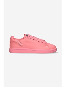 Δερμάτινα αθλητικά παπούτσια Raf Simons Orion χρώμα: ροζ