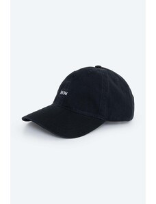 Βαμβακερό καπέλο του μπέιζμπολ Wood Wood Low Profile χρώμα μαύρο 12110804.7083