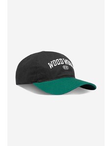 Βαμβακερό καπέλο του μπέιζμπολ Wood Wood Brian χρώμα ναυτικό μπλε 12130807.7083